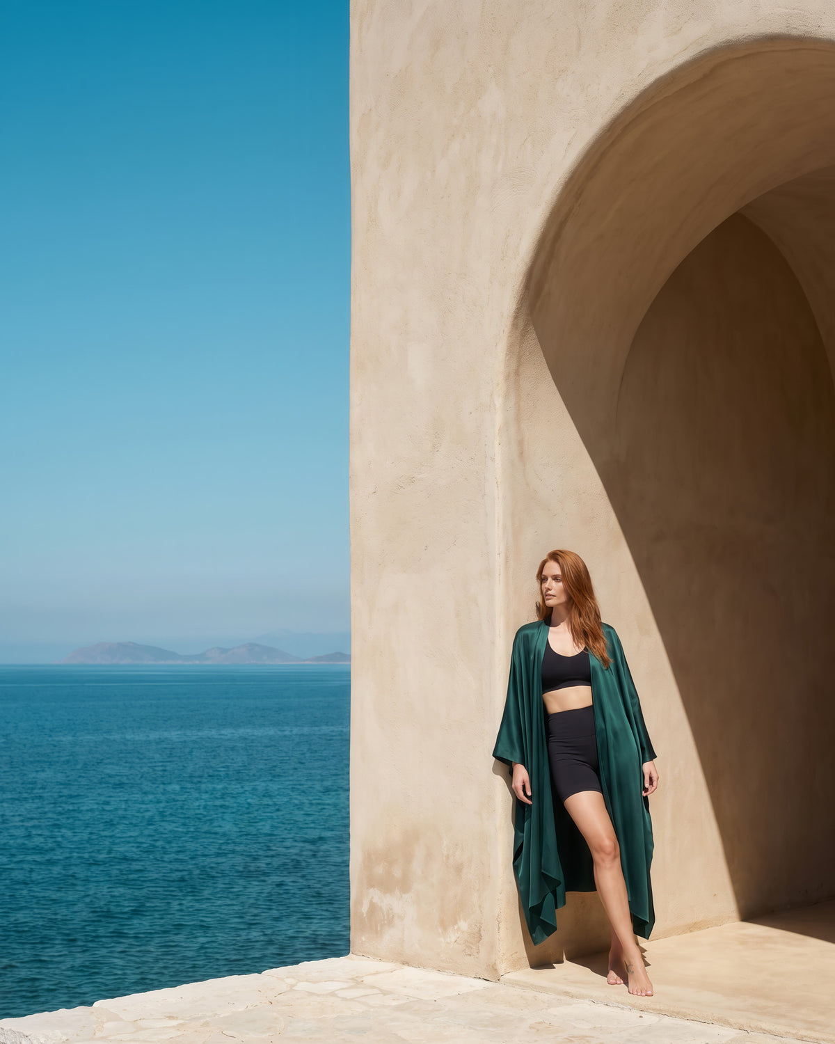 Federica Mantelli Smeraldo - mantello, tinta unita verde petrolio, outfit quotidiano