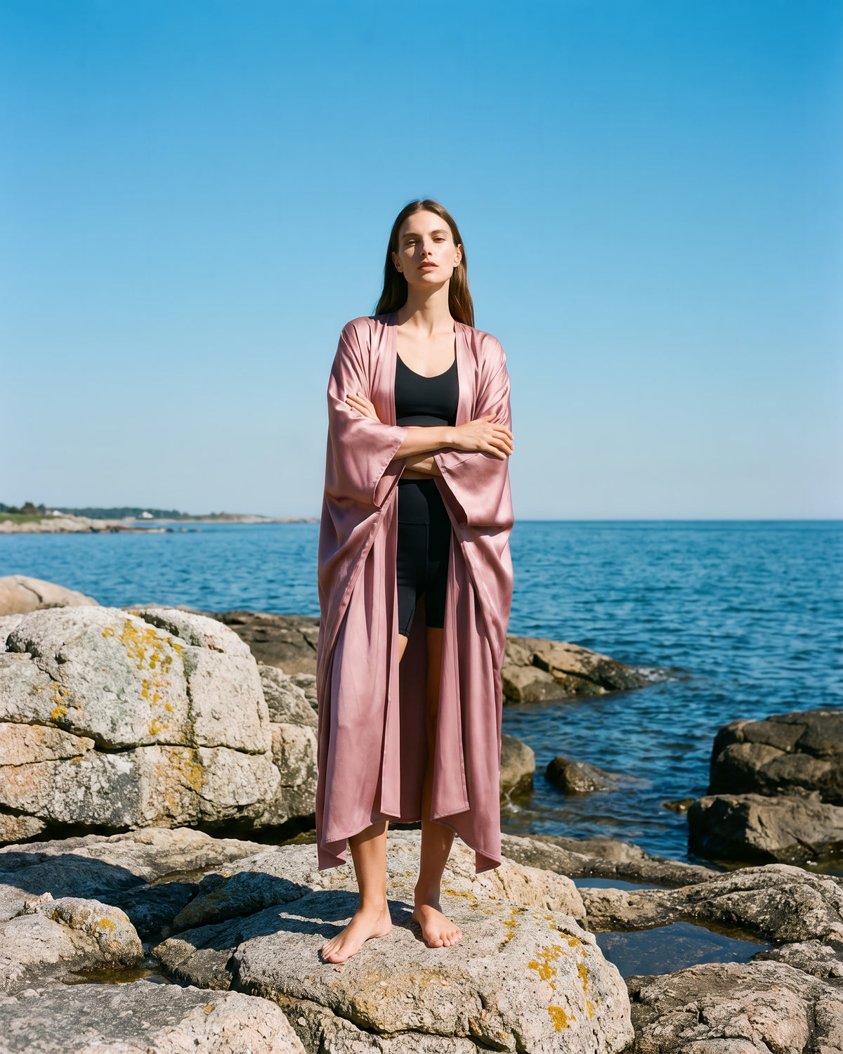 Federica Mantelli Petalo - mantello, tinta unita rosa petalo, outfit quotidiano